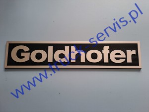 Tabliczka z napisem  GOLDHOFER 500x100