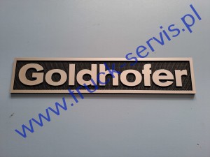 Tabliczka z napisem GOLDHOFER 346x69,2