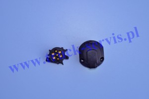Gniazdo wtykowe czarne 7-PIN 12/24V GOLDHOFER