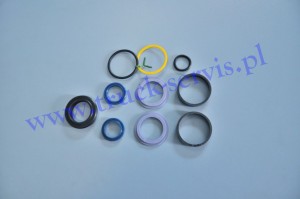 Kpl. uszczelniaczy  siłownika hydraulicznego rampy PEZZAIOLI (śr. tłoczyska 25 mm)